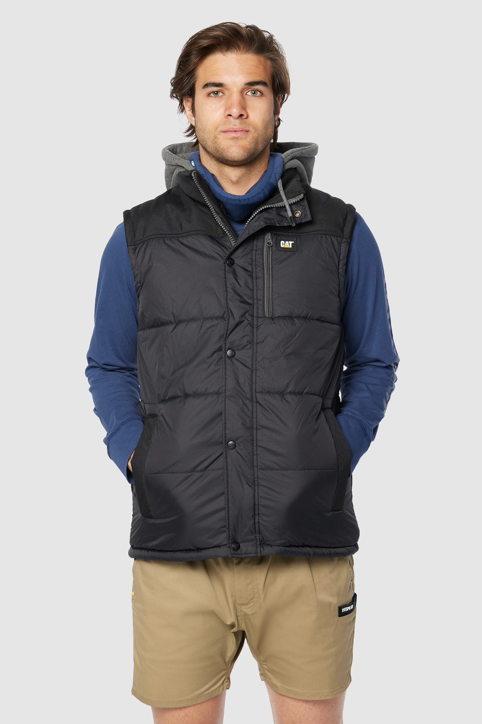 Caterpillar vest hooded on sale